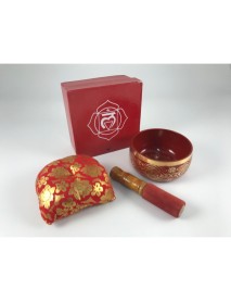Tibetská miska červená - darčekové balenie (L) 1ks