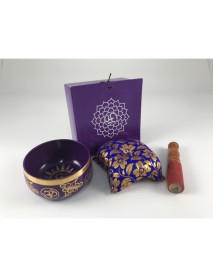 Tibetská miska fialová - darčekové balenie (L) 1ks